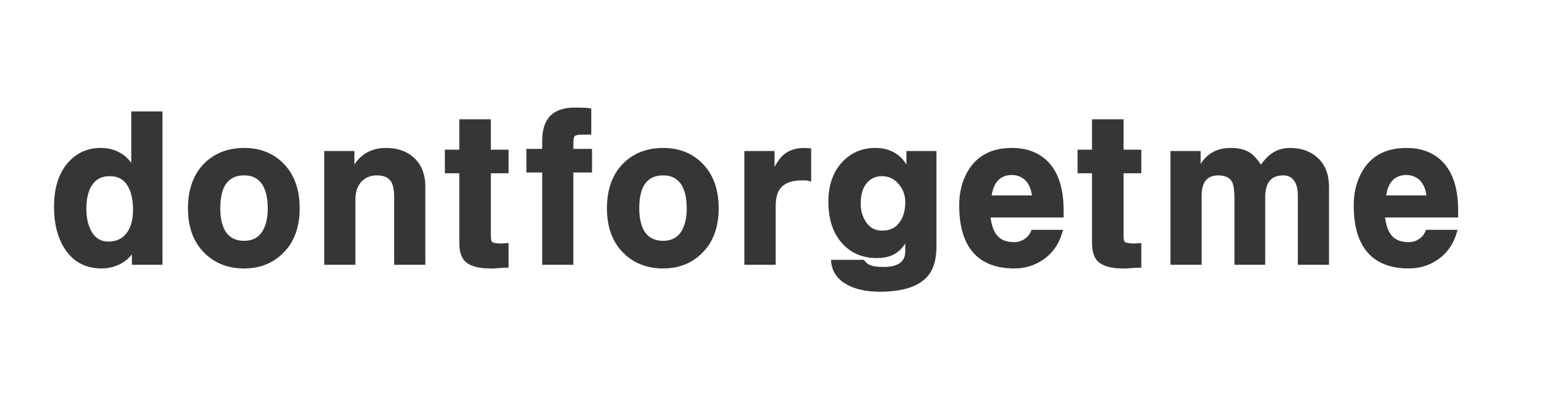 DONT FORGET ME 로고